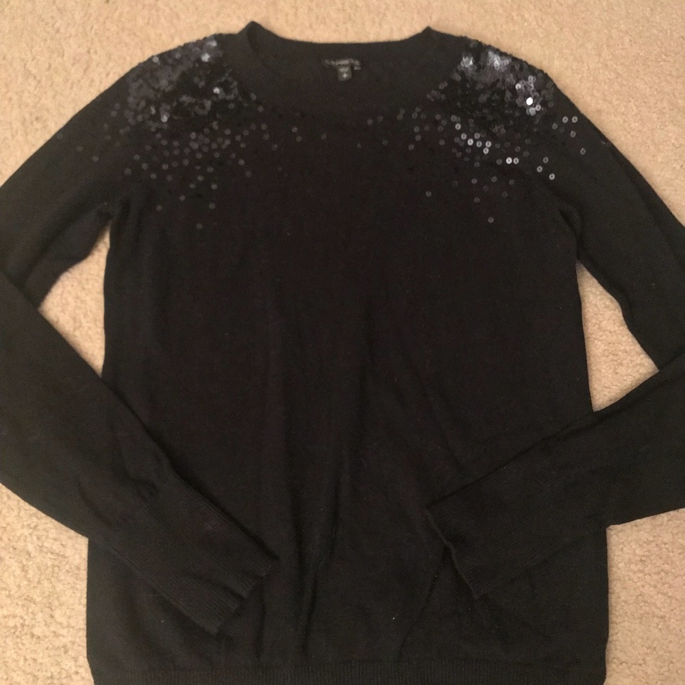 Black long sleeve sweater